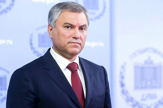 Вячеслав Володин поздравил россиян с наступающим Новым годом