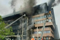 В Москве горит бизнес-центр «Гранд Сетунь плаза»