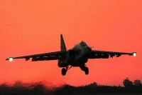 В Белгородской области разбился российский военный самолет Су-25