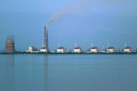 В Запорожской области потушили пожар на АЭС, атакованной дронами-камикадзе 