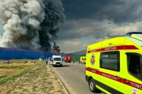 Пожар на складе Ozon локализован на площади 55 тысяч квадратных метров