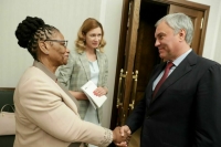 Володин и экс-спикер парламента ЮАР обсудили межпарламентское взаимодействие