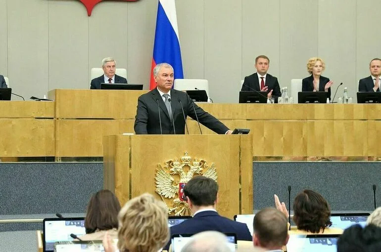 Володин призвал депутатов усилить контроль за исполнением законов и госпрограмм