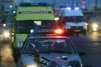 Кадры ДТП с легковым автомобилем в Санкт-Петербурге появились в Сети