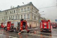 В центре Москвы загорелся ресторан