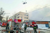 На северо-востоке Москвы загорелся склад