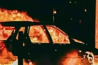 Автомобиль загорелся на юго-востоке Москвы