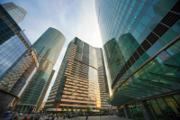 В «Москва-Сити» загорелась строящаяся башня