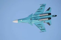 В Брянской области вблизи границы с Украиной упал истребитель Су-34
