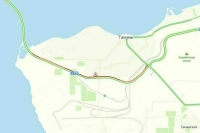 При въезде в Крым образовалась многокилометровая пробка перед мостом