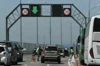 Время ожидания въезда на Крымский мост сократилось до 3 часов
