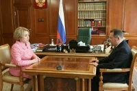 Глава Тамбовской области рассказал Матвиенко о росте доходов бюджета региона