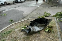 В Таганроге после падения обломков ракеты ввели режим ЧС