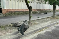 Опубликовано видео падения ракеты в Таганроге