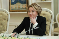 Матвиенко спрогнозировала результат работы по модернизации детских медучреждений