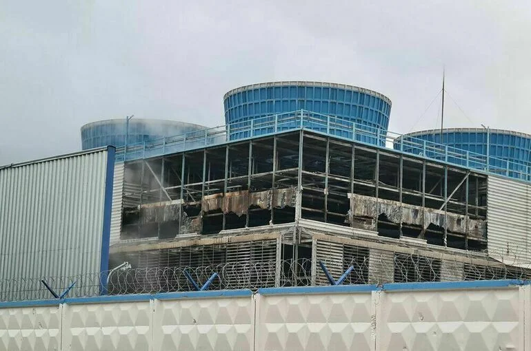 На северо-западе Москвы загорелась ТЭЦ