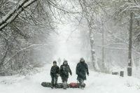 В Москве сугробы достигли рекордной высоты