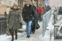 Москву накрыла сильная метель с дождем