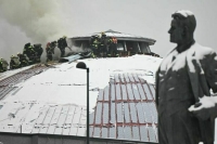 Площадь пожара в московском Театре сатиры достигла 350 квадратных метров