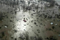 Уровень воды в реке Урал в Оренбурге за 2 часа повысился на 11 см