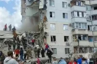 В поврежденном при обстреле доме в Белгороде произошло повторное обрушение