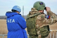 Неразорвавшийся снаряд нашли возле ЗАЭС при ротации наблюдателей МАГАТЭ