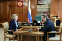 Матвиенко призвала придать новый импульс развитию Вологодской области