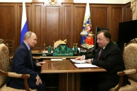 Махмуд-Али Калиматов рассказал Владимиру Путину о развитии социальной сферы и промышленности в Ингушетии