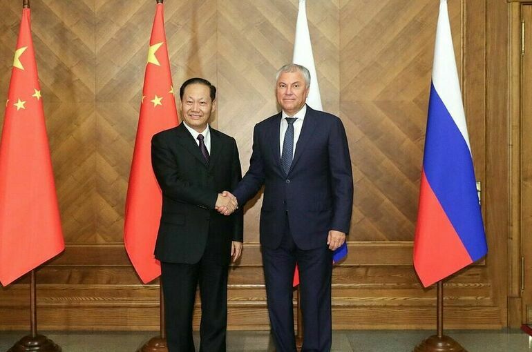 Володин обсудил с зампредседателя парламента КНР развитие межпарламентских отношений