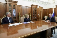 Президент встретился с Матвиенко и Володиным по итогам весенней сессии