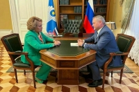 Матвиенко обсудила с Кобицким предстоящие мероприятия МПА СНГ