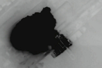 Минобороны опубликовало видео удара по судну с боеприпасами в Одесской области