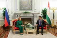 Матвиенко обсудила с Эмомали межпарламентское сотрудничество РФ и Таджикистана