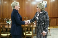 Матвиенко обсудила с врио губернатора Еврейской автономной области развитие региона