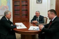Володин встретился с новгородским губернатором и спикером областной думы