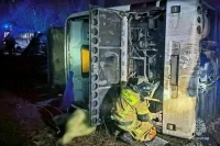 В Иловайске ДНР опрокинулся пассажирский автобус, три человека погибли