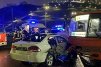 В Нижнем Новгороде госпитализировали пять человек после ДТП на Канавинском мосту