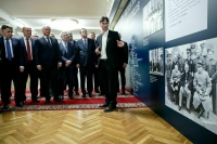 Володин и депутаты осмотрели выставку в честь 80-летия Ялтинской конференции