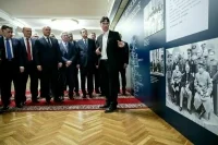 Володин и депутаты осмотрели выставку в честь 80-летия Ялтинской конференции