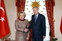 Матвиенко сообщила Эрдогану о продуктивной встрече с турецкими парламентариями