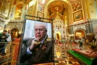 В храме Христа Спасителя началось прощание с Зурабом Церетели