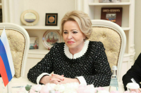 Матвиенко встретится со спикером верхней палаты парламента Таджикистана