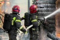 В Мелитополе на производстве произошел крупный пожар, пострадавших нет