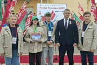 «Поезд Памяти» встретили в городе Жлобин