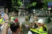 В Белграде произошли столкновения протестующих с полицией