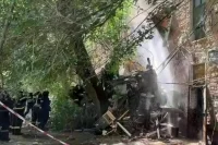 В Астрахани обрушилась часть подъезда многоэтажки