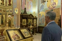 Володин посетил женский монастырь в Саратовской области в День Крещения Руси