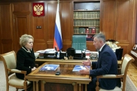 Матвиенко: У Иркутской области огромный потенциал