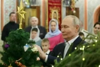 Путин поздравил россиян с Рождеством