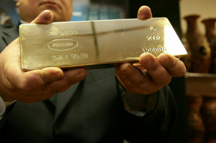 В России на 11,8% выросло производство золота